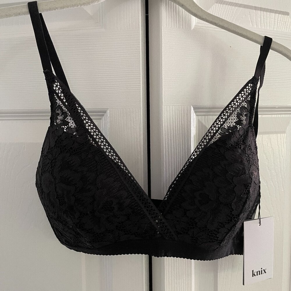 Knix Deep V Lace Bralette